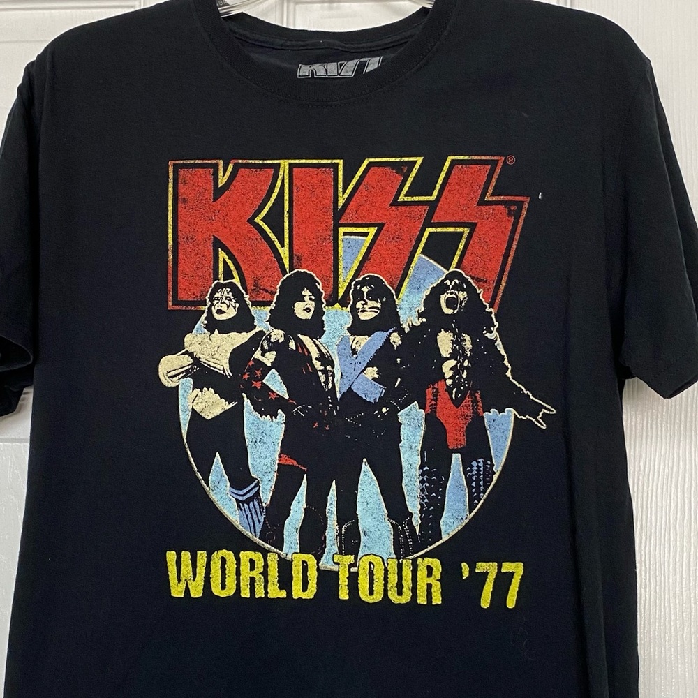 KISS Graphic Band Tee Black T-shirt Unisex Sz M - Picture 2 of 3